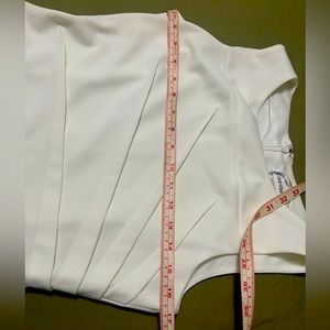 Beautiful white sleeveless dress